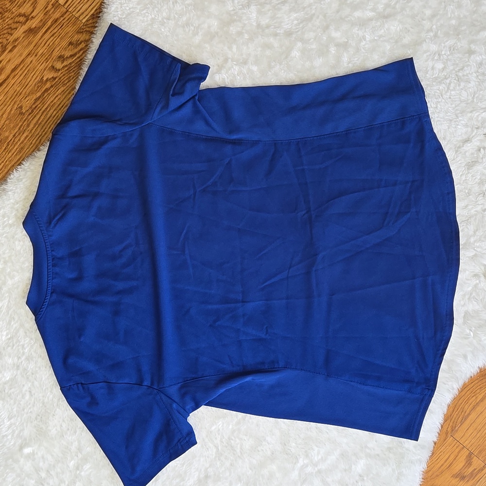 Landau Blue Scrub Top, Womens Size Extra Large - Picture 11 of 11